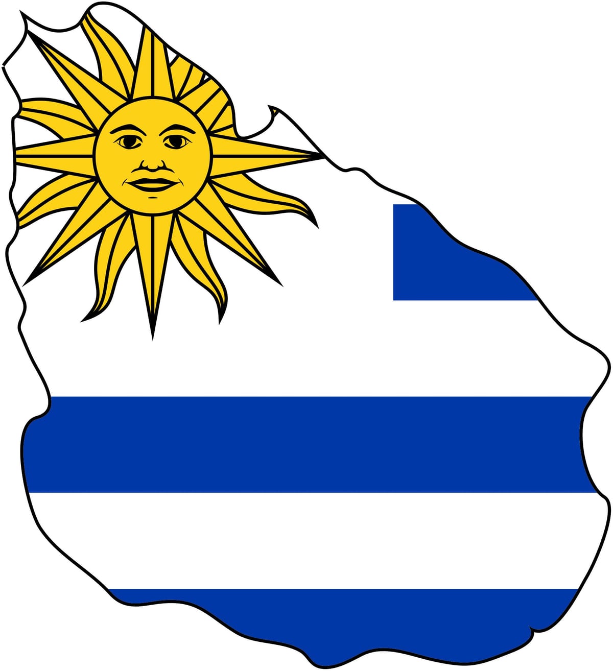 რუკა ურუგვაის დროშა