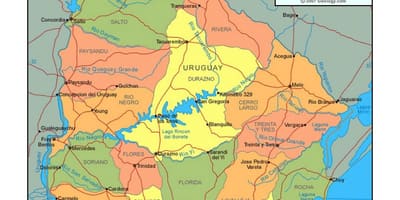 რუკა ურუგვაის პოლიტიკური